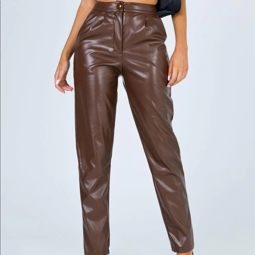 Princess Polly Love Club Leather Pants